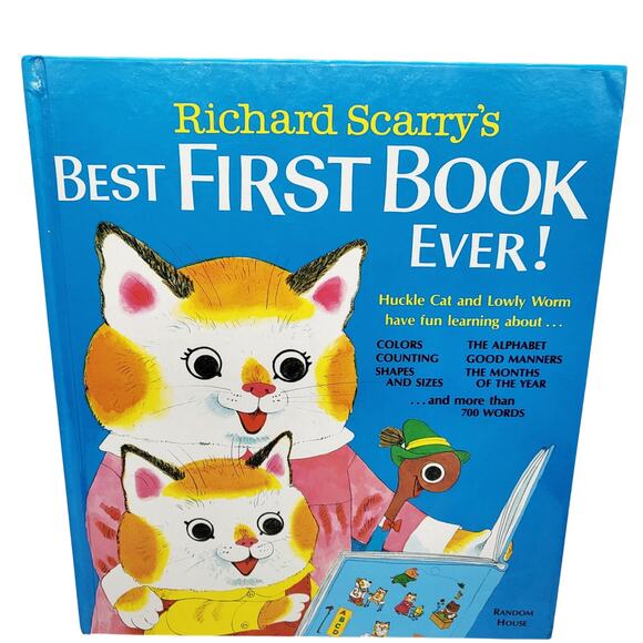Vintage Best First Book Ever! 1979 By Richard Scarry Published by Random House - Picture 1 of 4